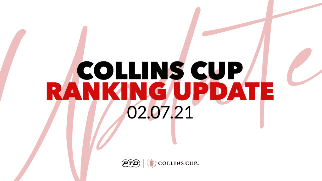 Collins Cup Ranking Update: 2nd July